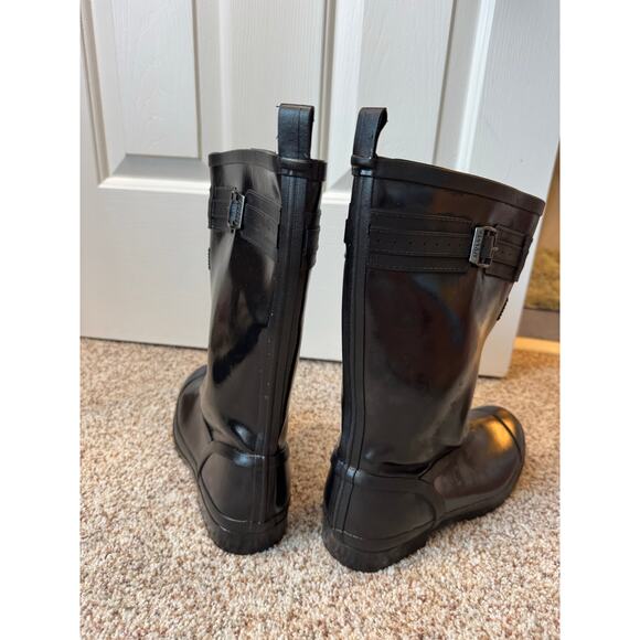 Sperry Top-siders waterproof rain boots, women's size 9, shiny black garden boot - Picture 9 of 16